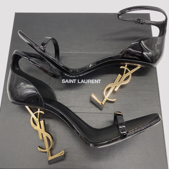 Saint Laurent Opyum Patent Leather Sandals - Picture 11 of 11